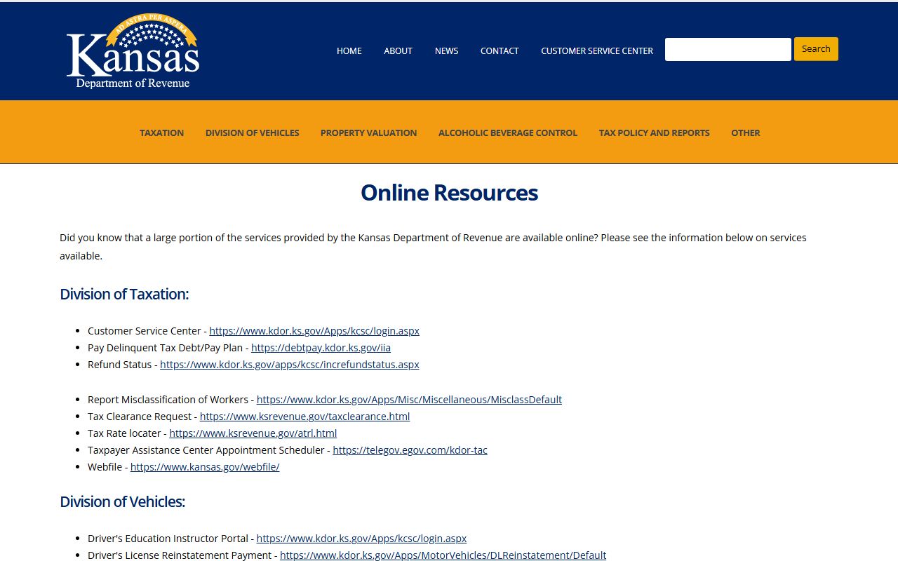 Sherman County arrest records and Kansas Department of Revenue record services