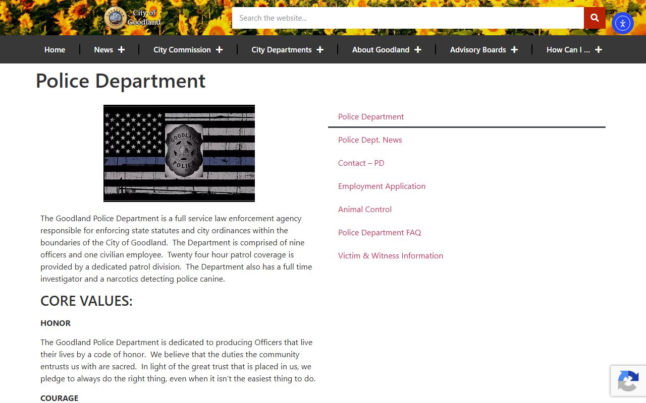 Sherman County inmate records and Goodland Police Department arresting agency source